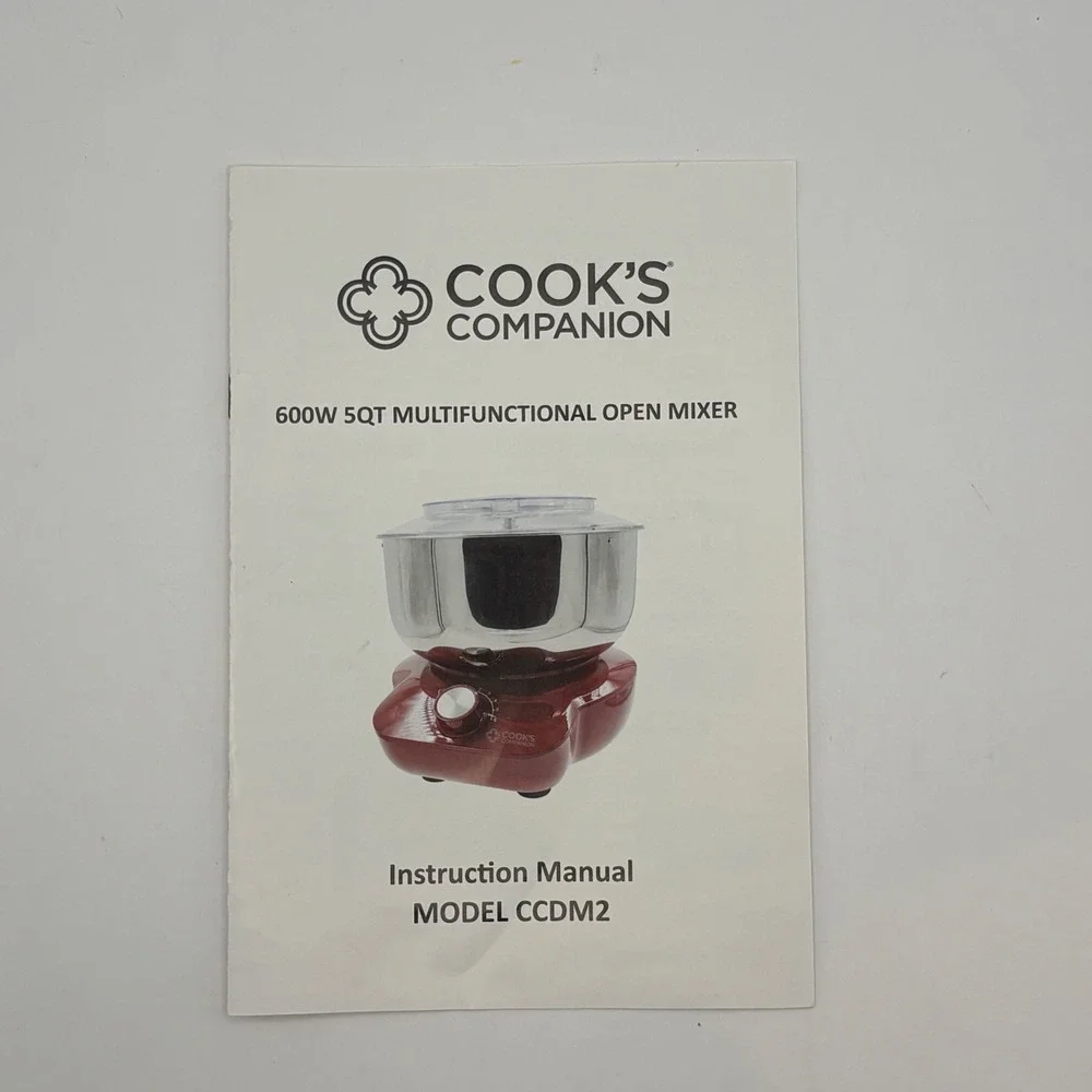 Cooks Companion 600W 5QT Open Mixer CCDM2 Copper Rose Gold + Extra Bowl